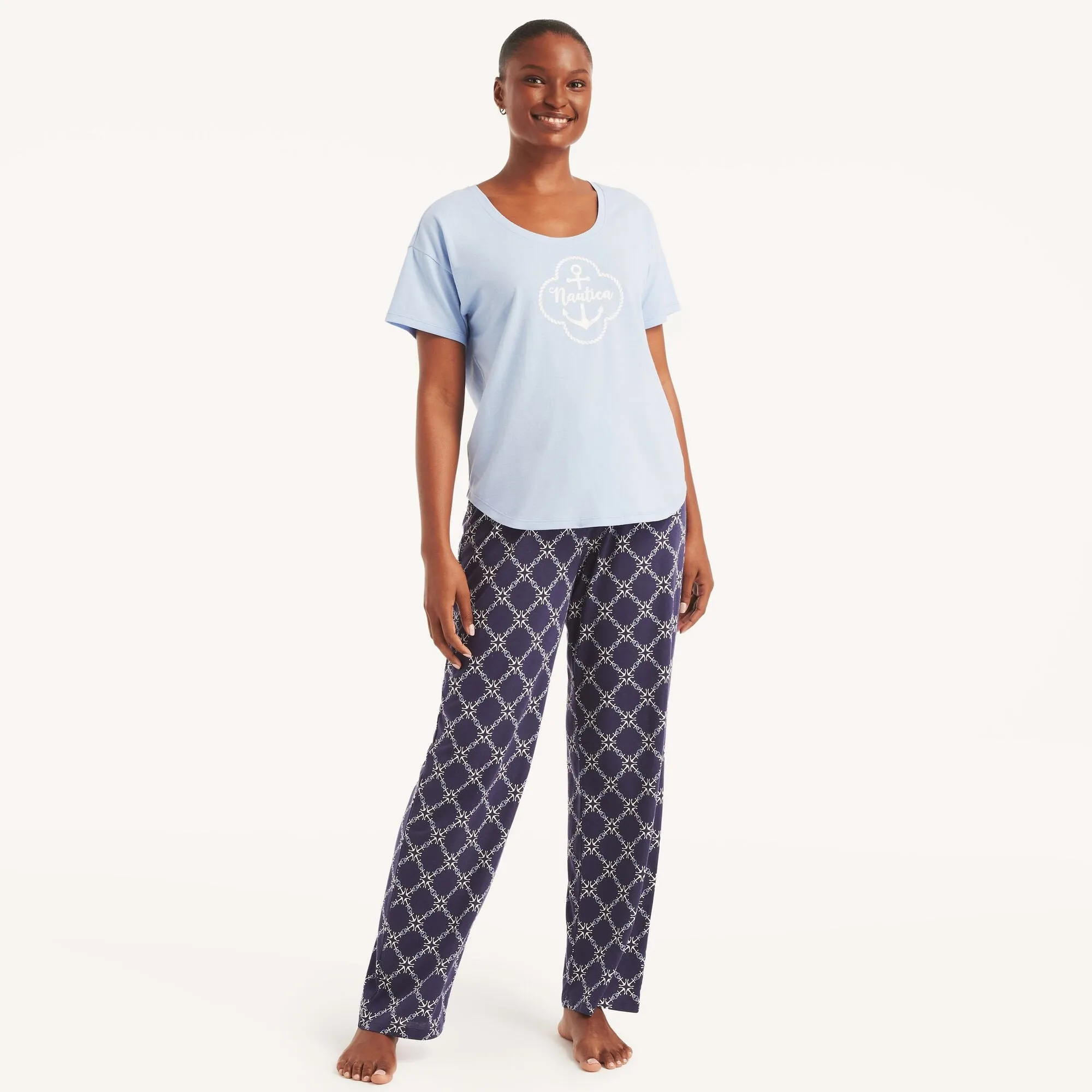 Nautica Damen-Pyjama-Set mit Druck