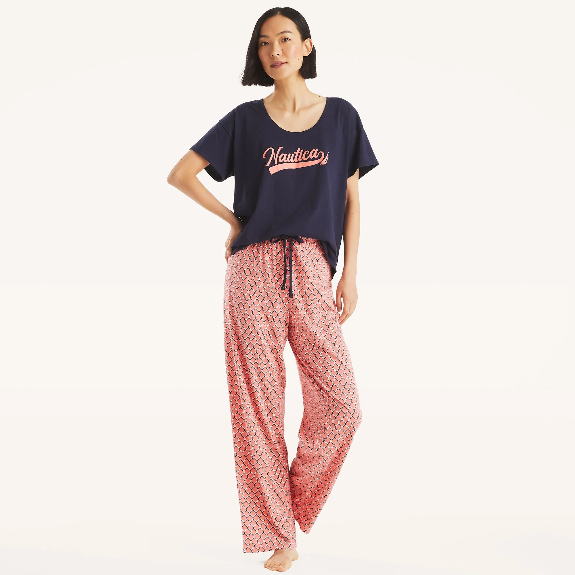 Nautica Damen-Pyjama-Set mit Druck