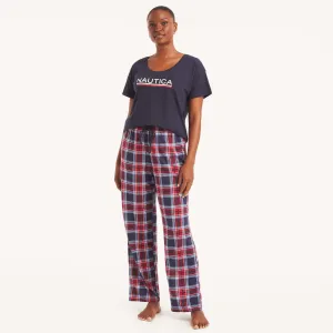 Nautica Damen-Pyjama-Set mit Druck