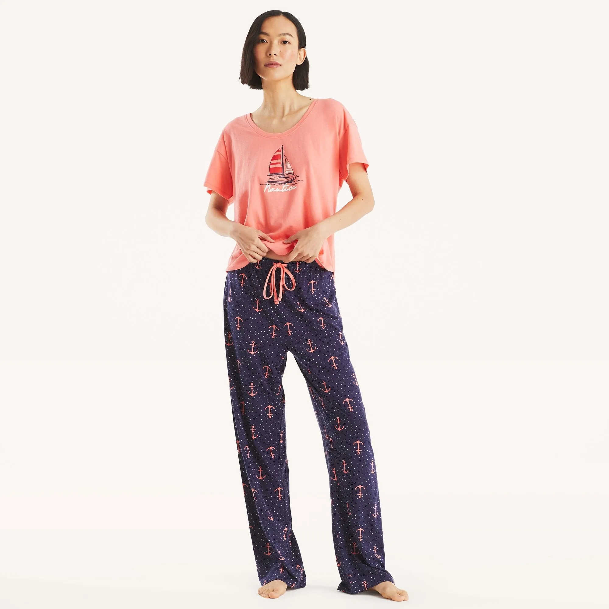 Nautica Damen-Pyjama-Set mit Druck
