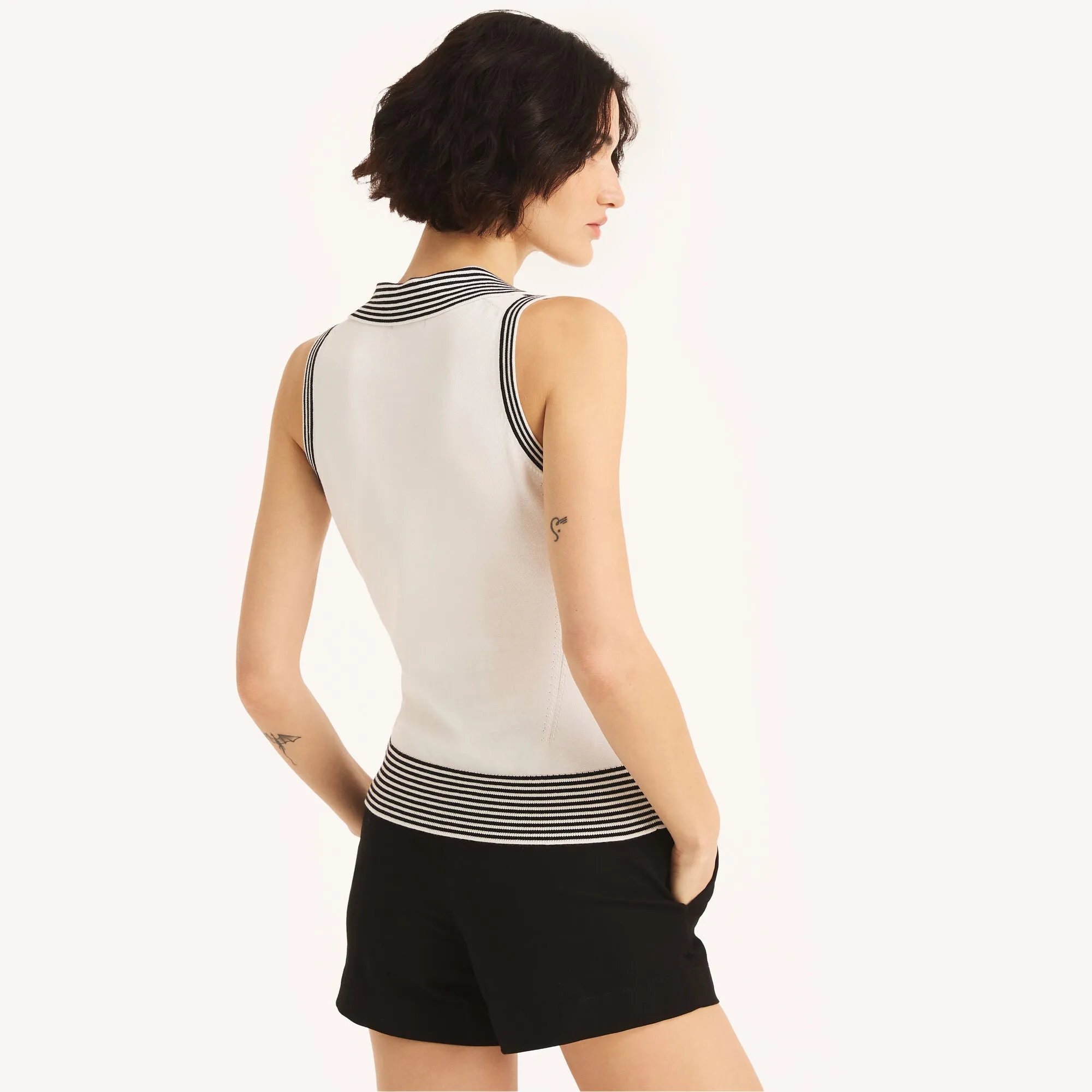 Nautica Damen Ärmelloses Polo-Shirt aus nachhaltiger Herstellung