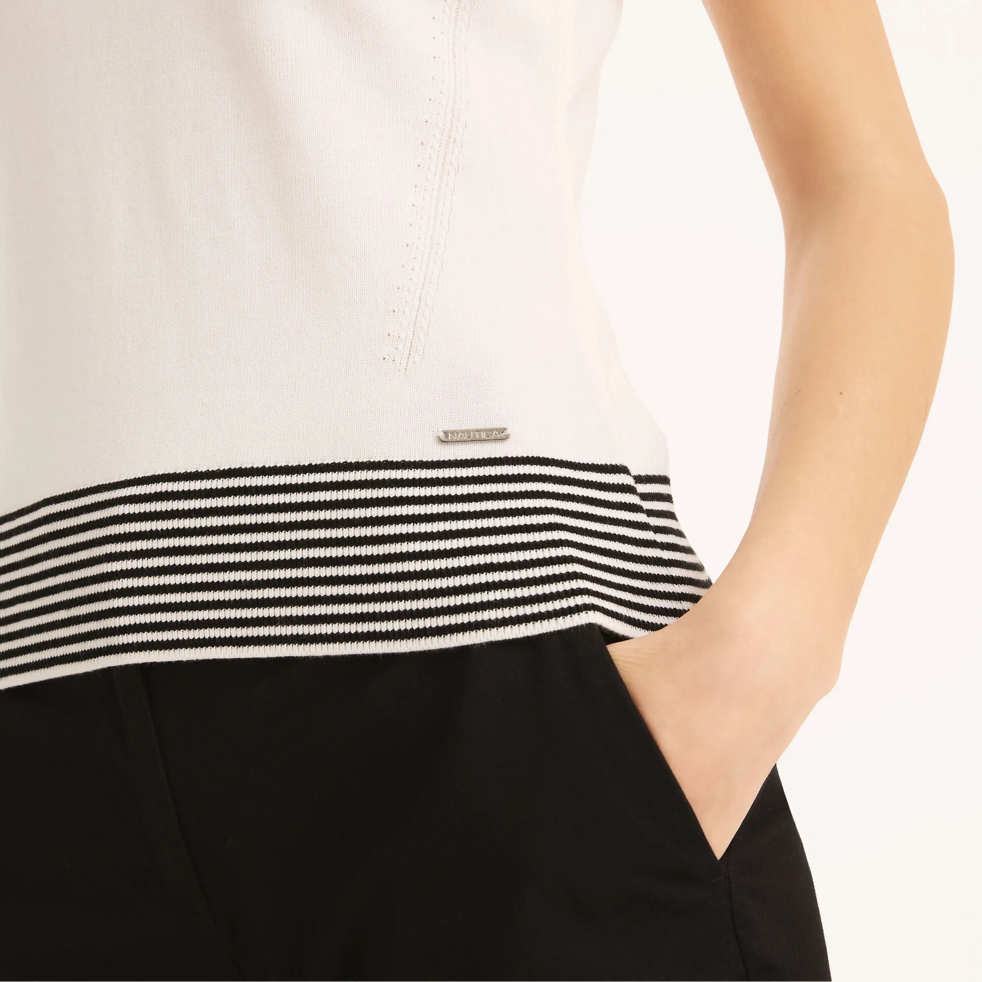 Nautica Damen Ärmelloses Polo-Shirt aus nachhaltiger Herstellung