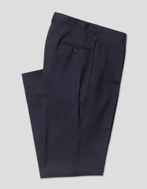 NAVY SINGLE PLEAT WOOL HOSE