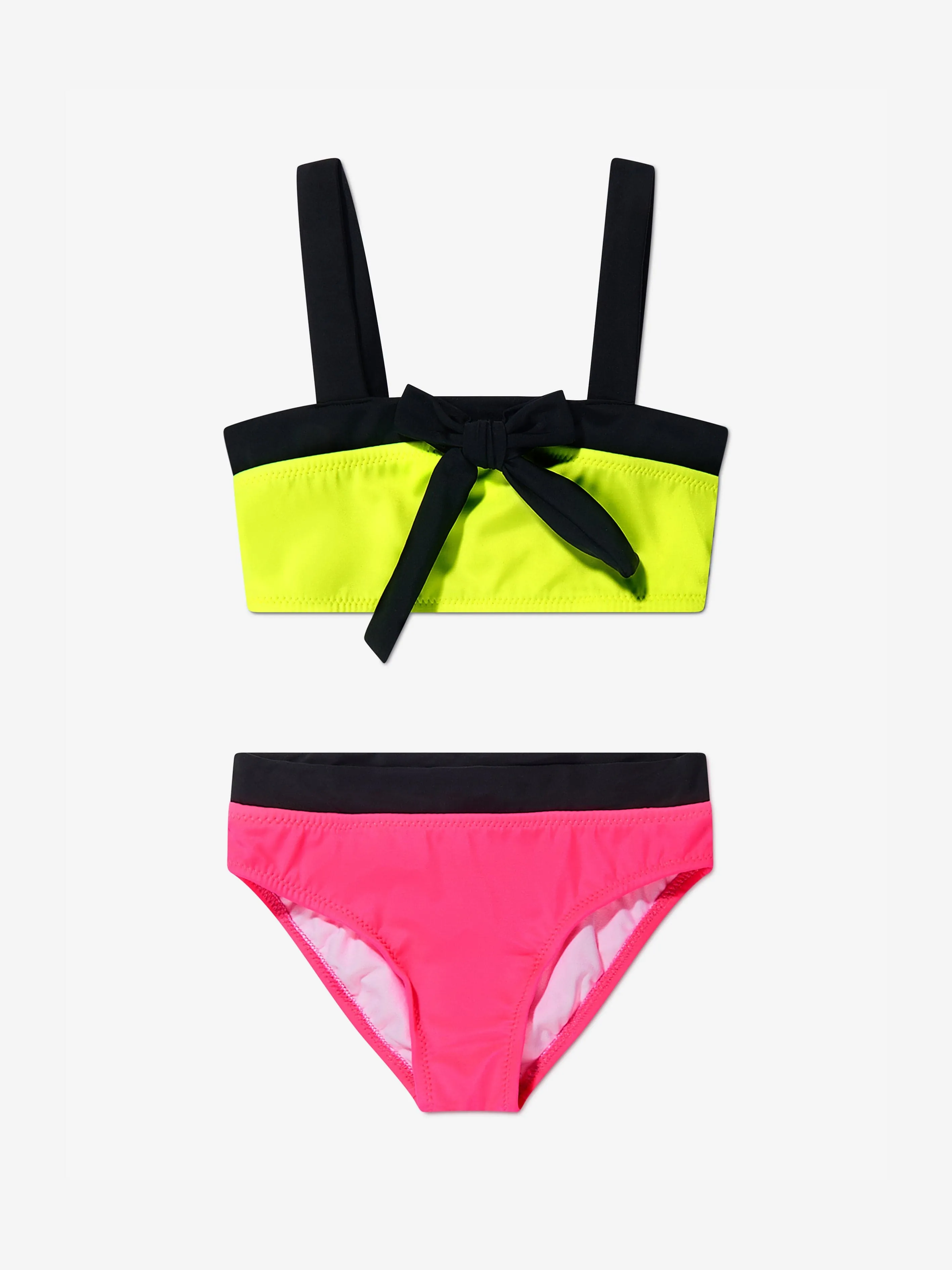 Nessi Byrd Mädchen Neon Zweifarben Maggy Bikini in Mehrfarbig