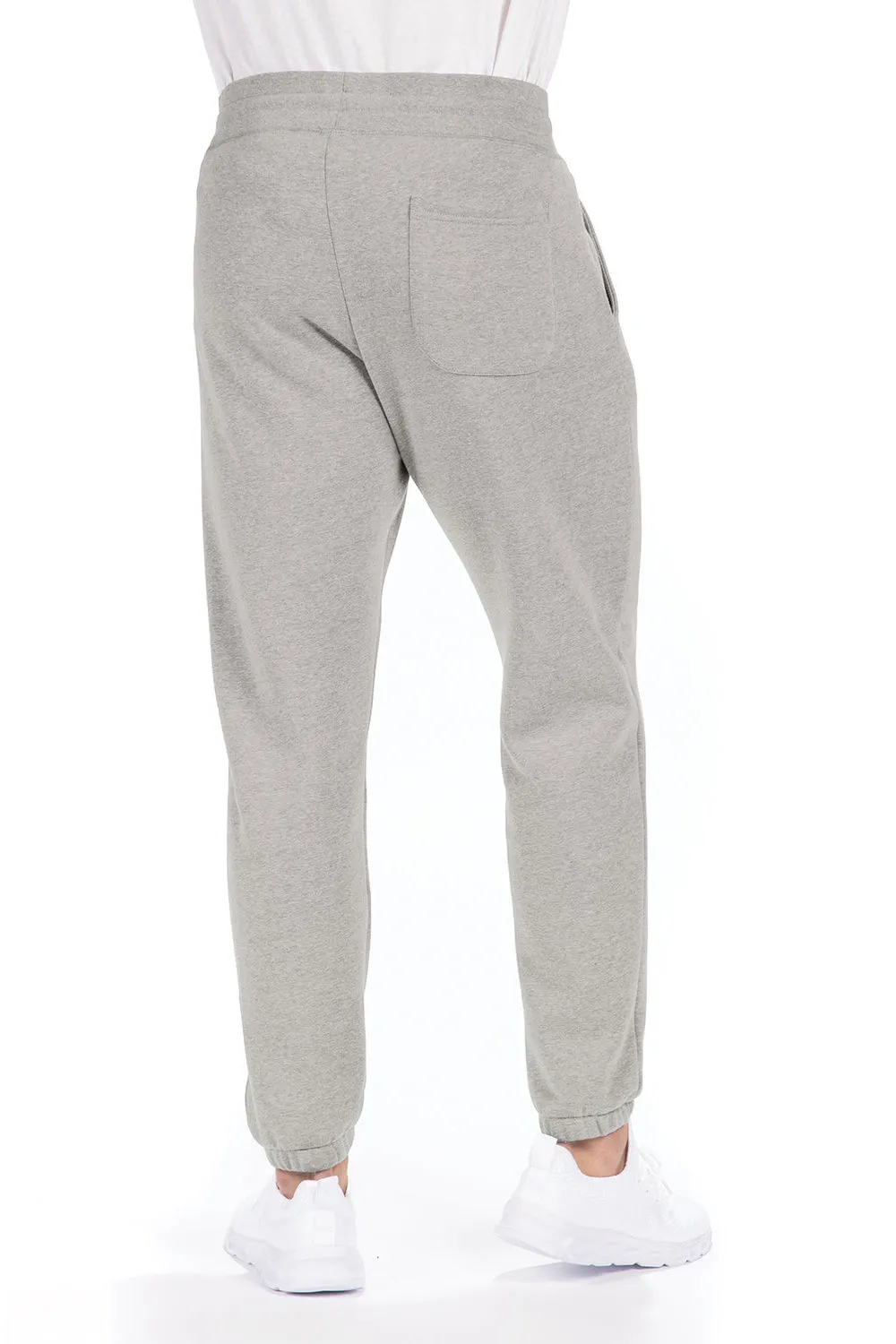Next Level Herren Fleece-Jogginghose mit Taschen - Heather Grau