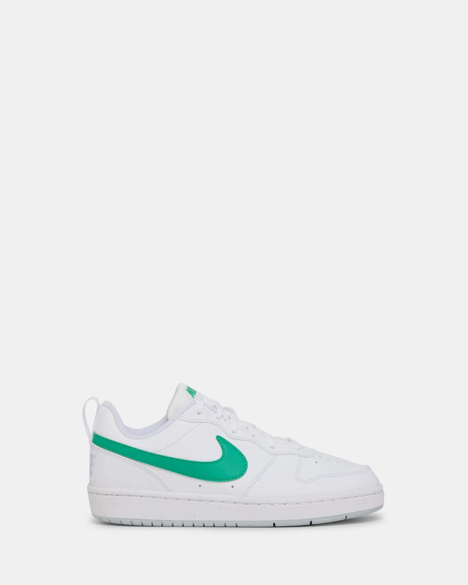 Nike Kinder Schuhe Court Borough Low Recraft Grundschule Weiß/Stadion Grün/Grau