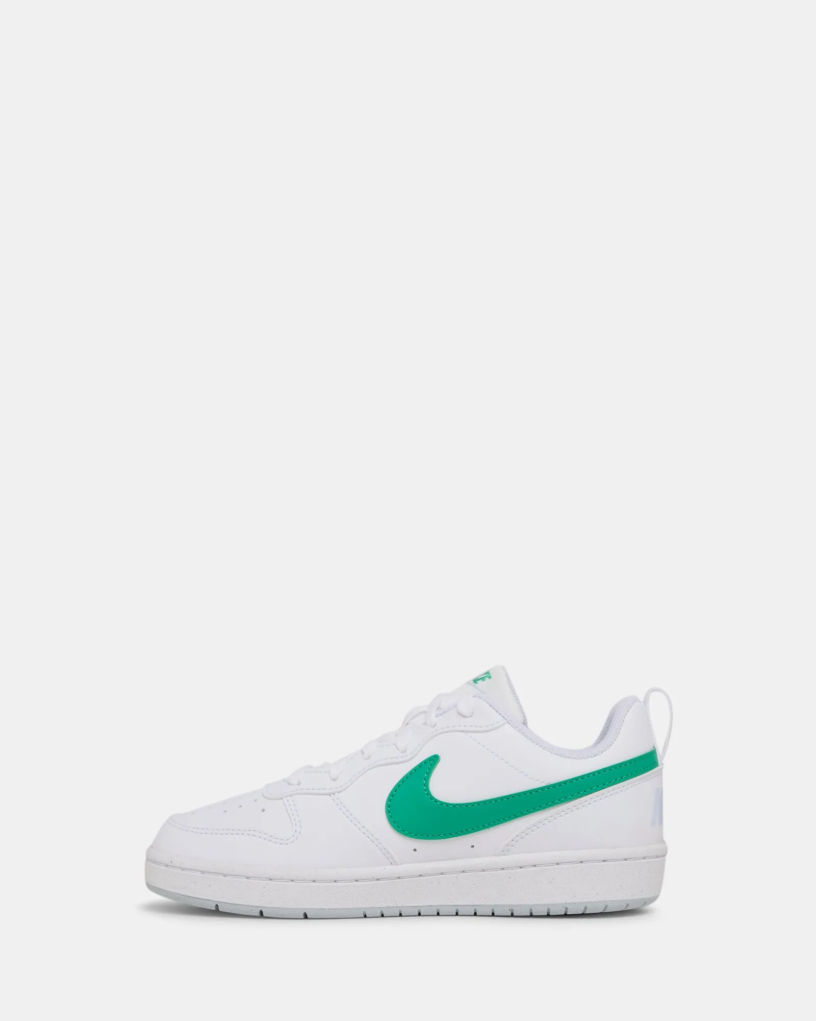 Nike Kinder Schuhe Court Borough Low Recraft Grundschule Weiß/Stadion Grün/Grau