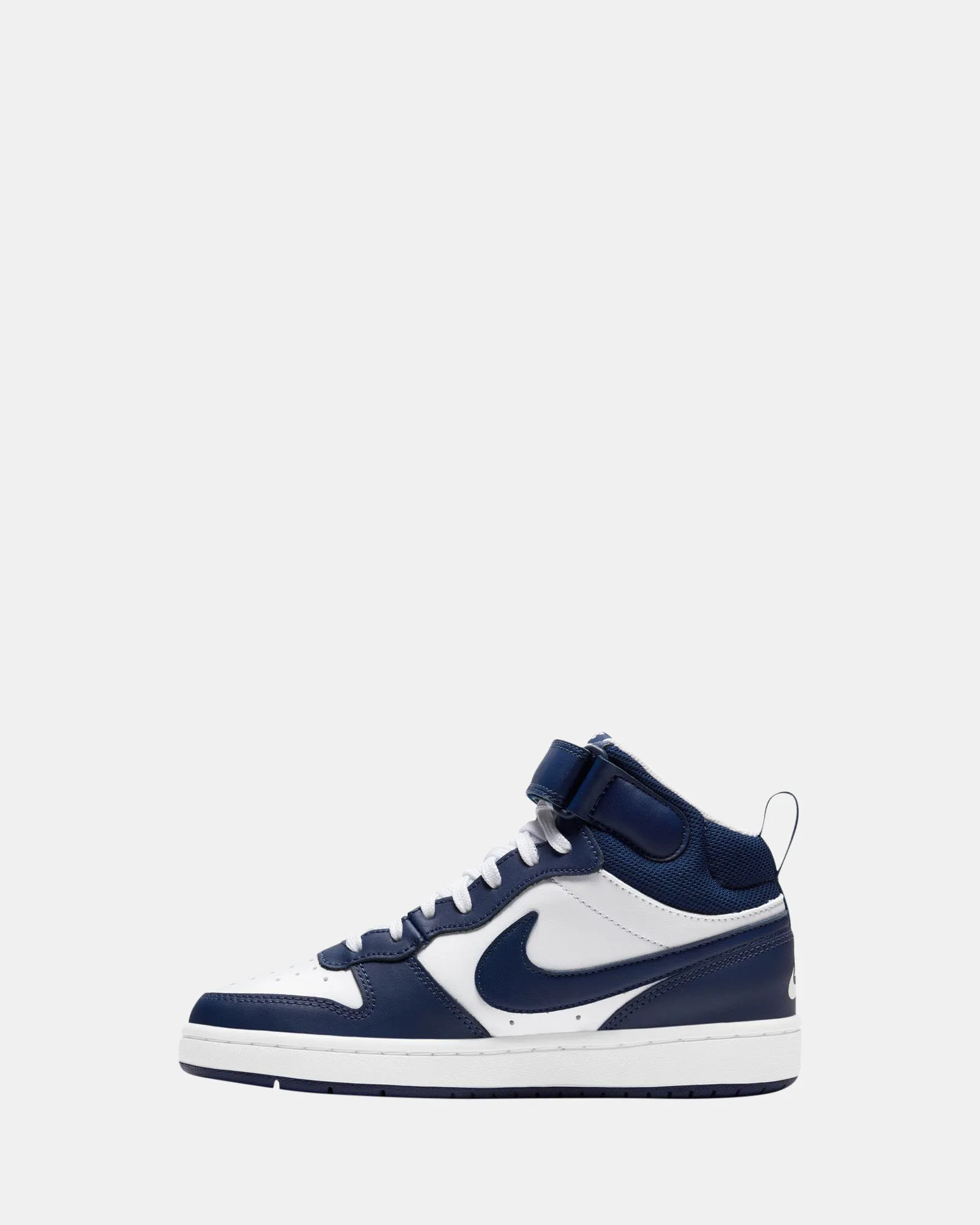 Nike Kinder Schuhe Court Borough Mid 2 Grundschule Weiß/Blau Void/Signal Blau