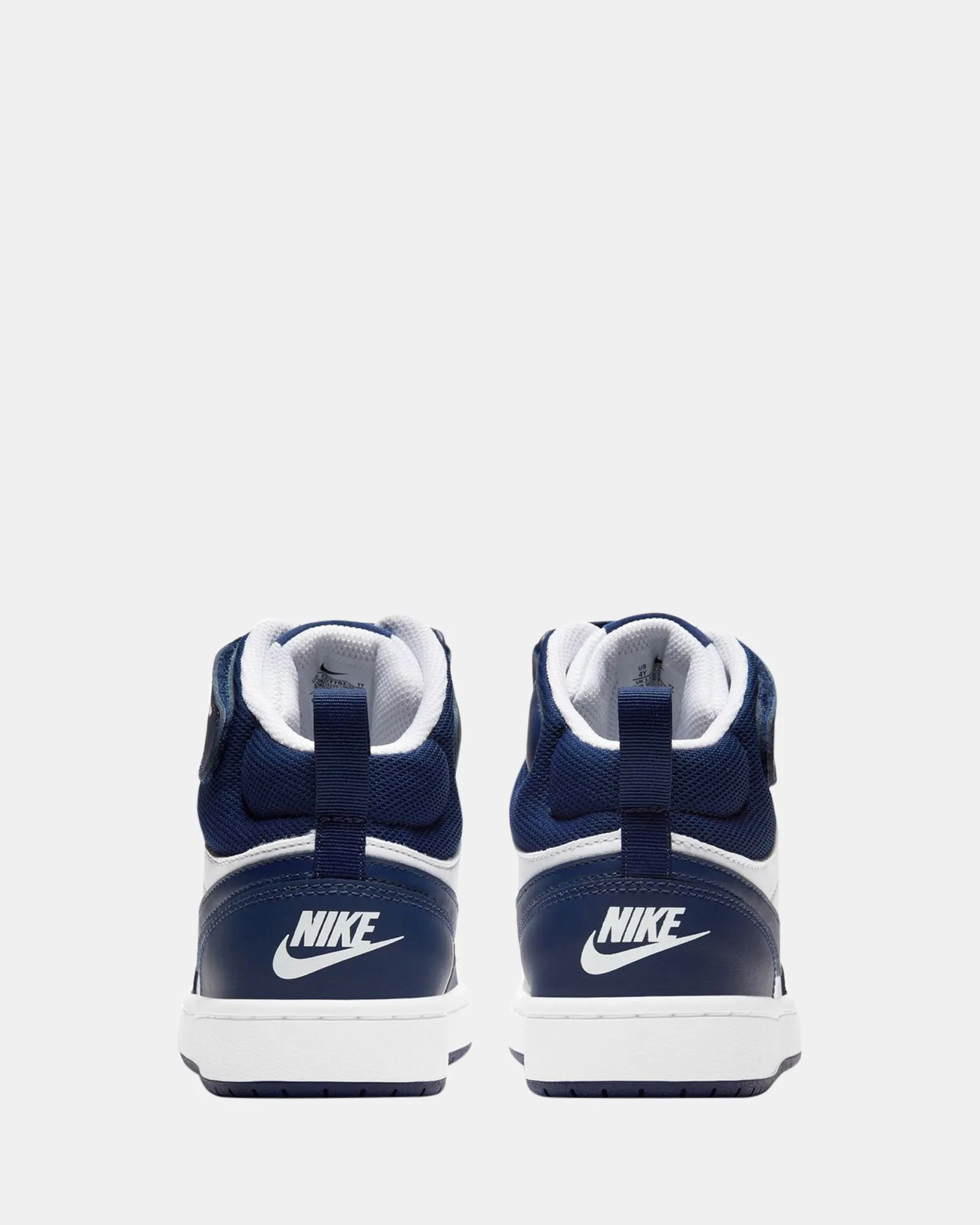 Nike Kinder Schuhe Court Borough Mid 2 Grundschule Weiß/Blau Void/Signal Blau