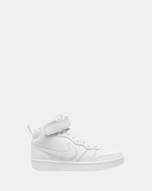 Nike Kinder Schuhe Court Borough Mid 2 Grundschule Weiß/Weiß