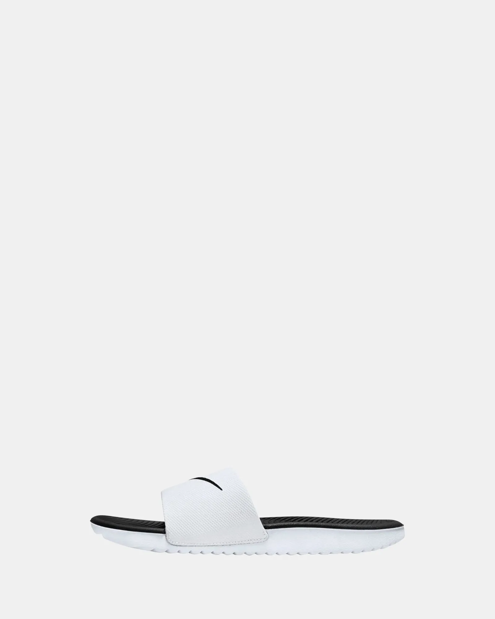Nike Kinder-Schuhe Kawa Slides Weiß/Schwarz