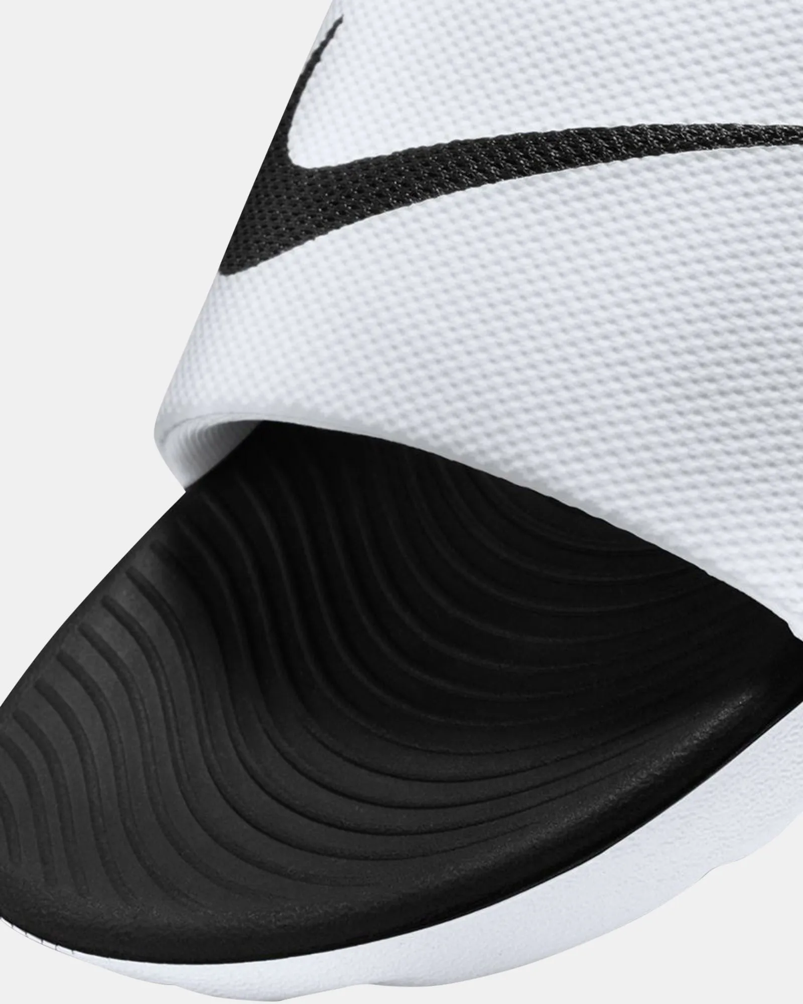 Nike Kinder-Schuhe Kawa Slides Weiß/Schwarz