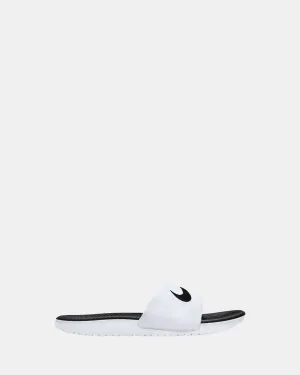 Nike Kinder-Schuhe Kawa Slides Weiß/Schwarz