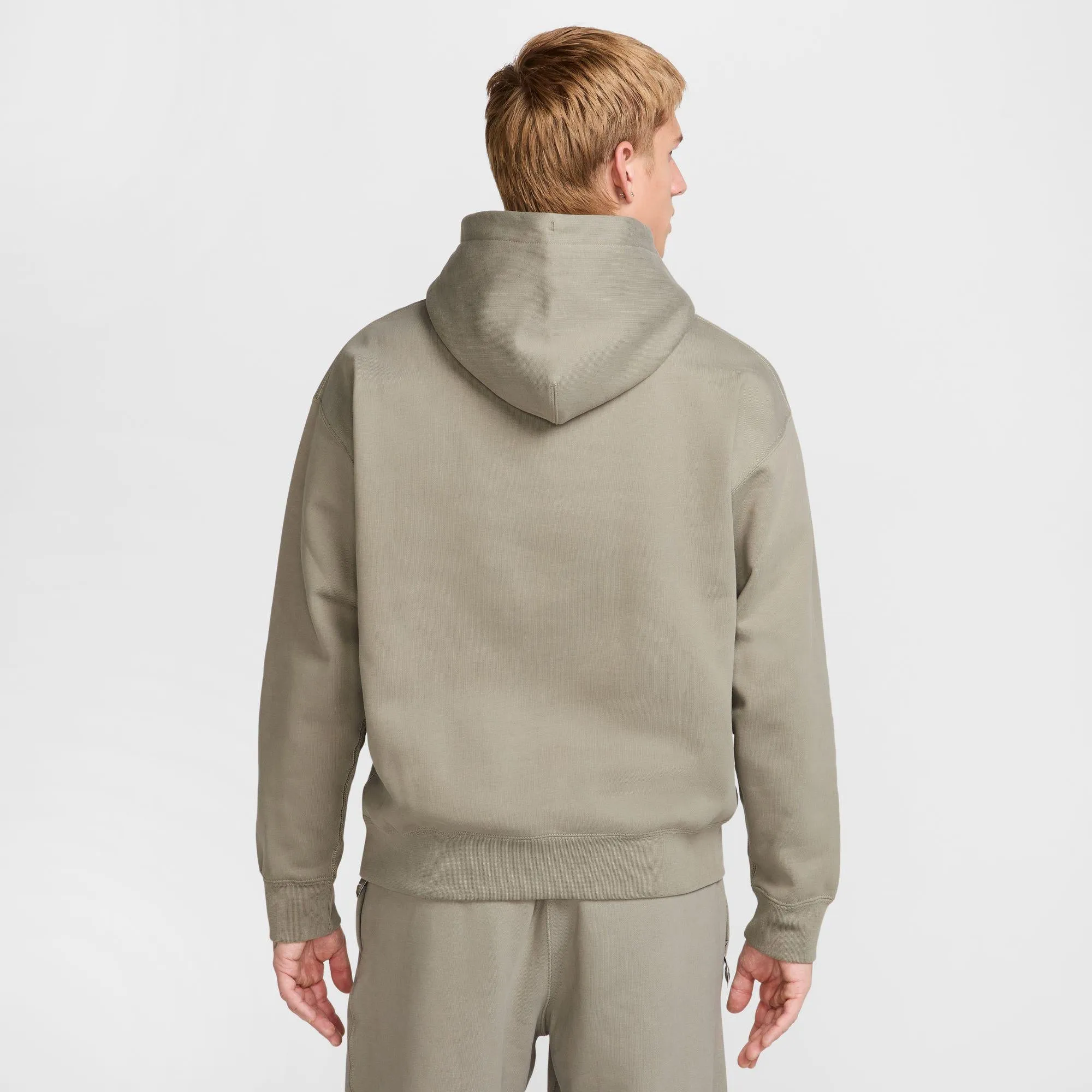Nike Solo Swoosh Fleece-Pullover mit Kapuze für Herren in Hellarmy