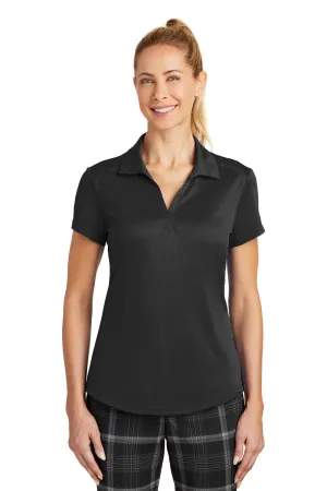 Nike Damen Legacy Dri-Fit Feuchtigkeitstransportierendes Polo-Shirt mit kurzen Ärmeln - Schwarz