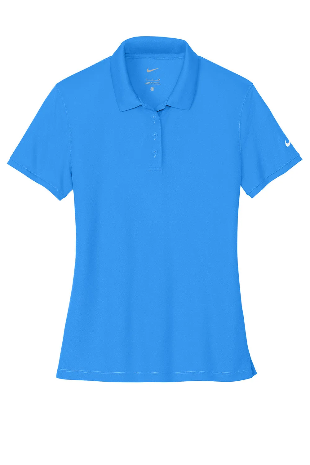 Nike Damen Victory Dri-Fit Feuchtigkeitstransportierendes Kurzarm-Polohemd - Hell Foto Blau
