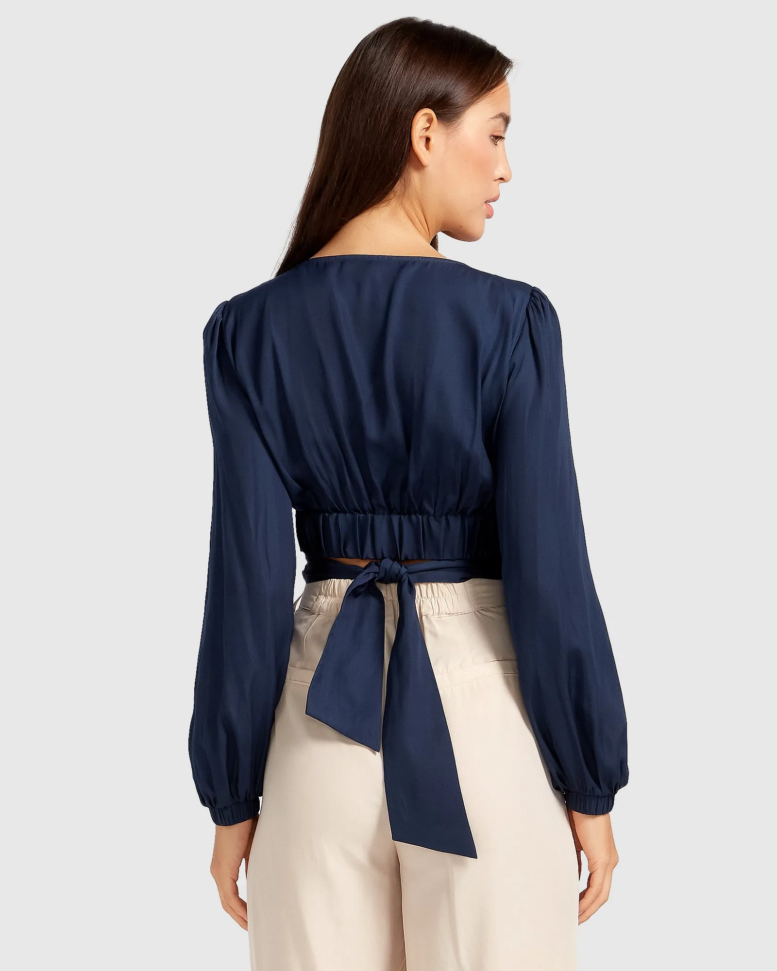 No Way Home Cropped Top - Marineblau ENDVerkauf