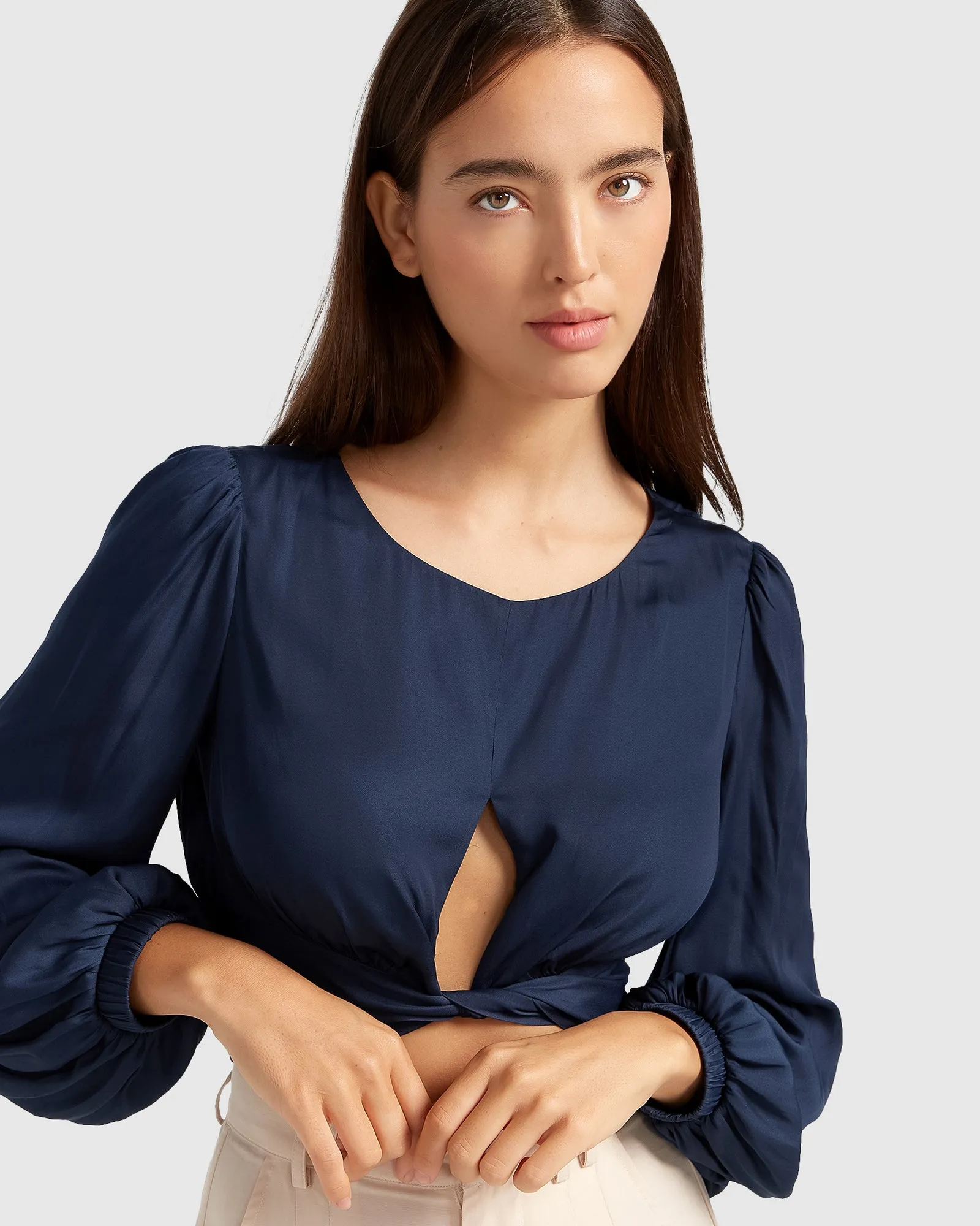 No Way Home Cropped Top - Marineblau ENDVerkauf