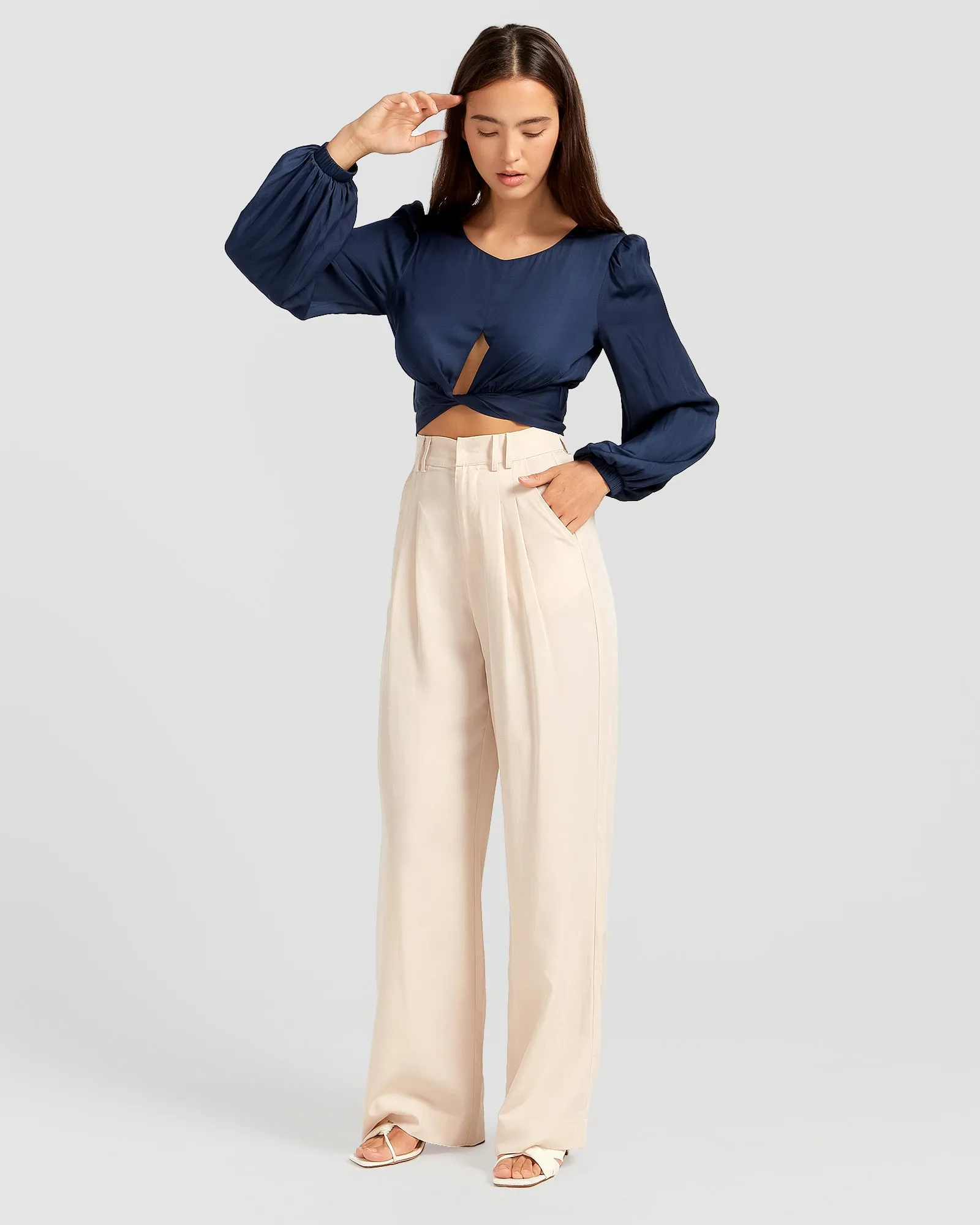 No Way Home Cropped Top - Marineblau ENDVerkauf