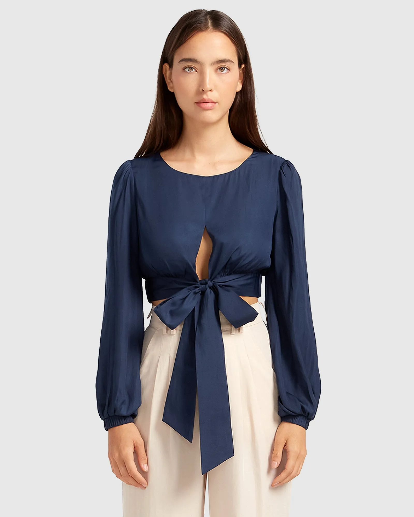 No Way Home Cropped Top - Marineblau ENDVerkauf