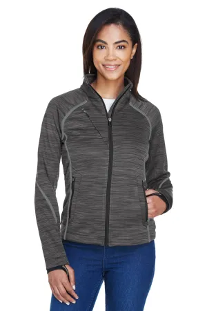 North End Damen Sportjacke Red Flux mit Vollreißverschluss - Kohlegrau/Schwarz