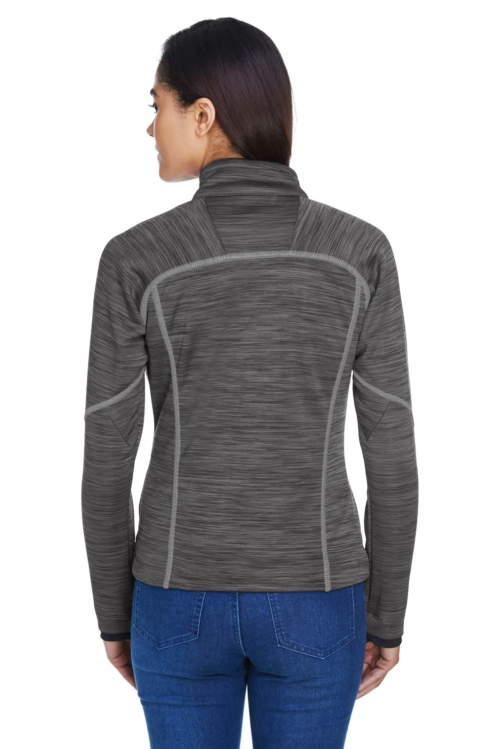 North End Damen Sportjacke Red Flux mit Vollreißverschluss - Kohlegrau/Schwarz