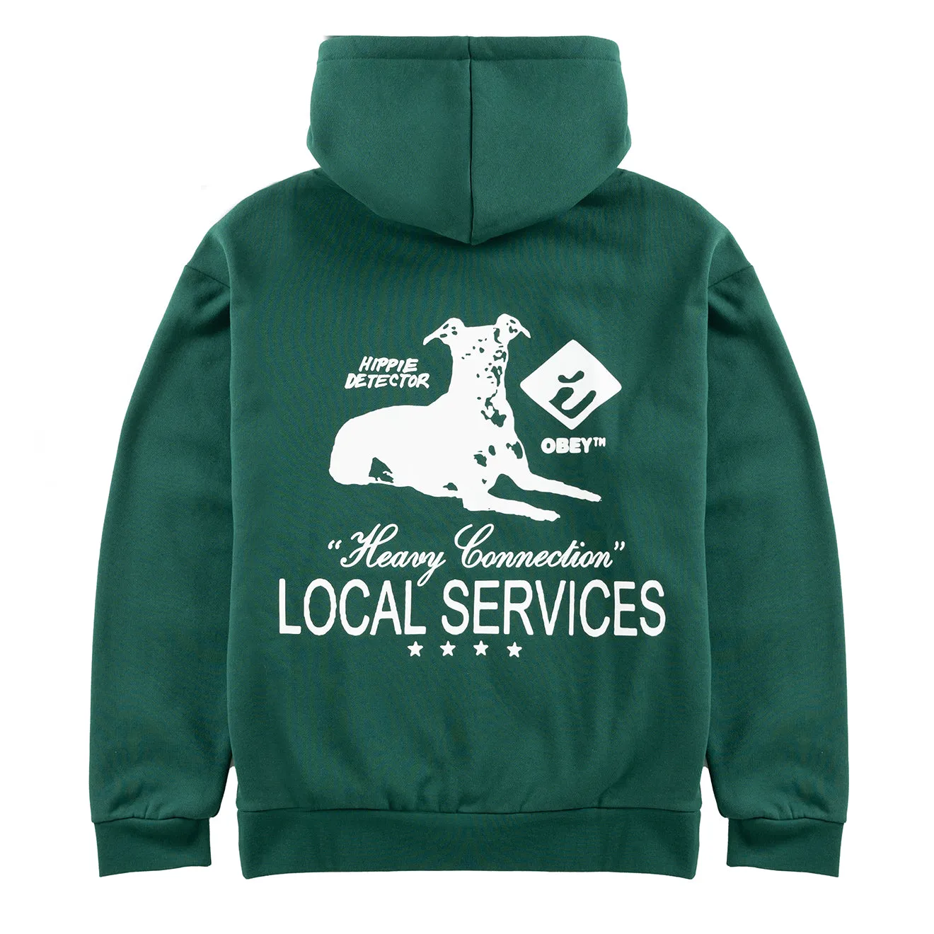 Obey Services Extra Heavy Kapuze Regenwald