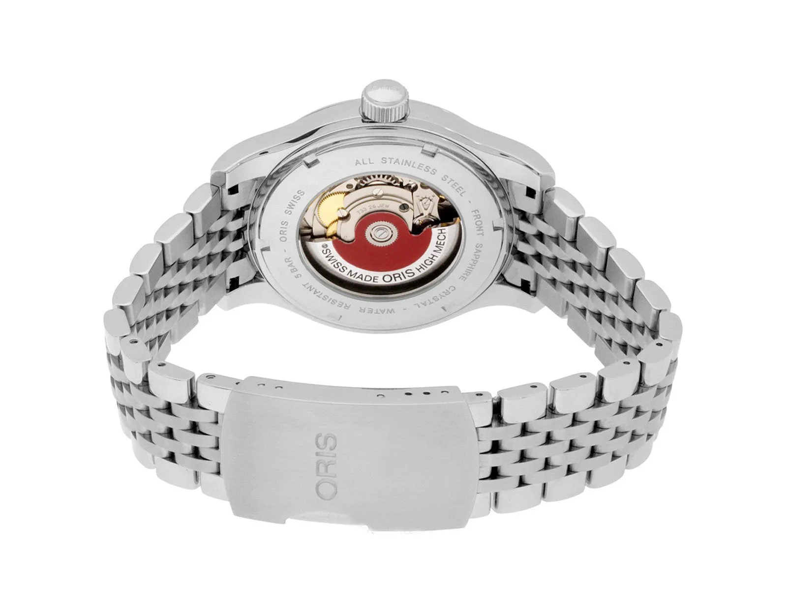 Oris Classic Date Edelstahl Automatikuhr für Herren mit silbernem Zifferblatt 733-7594-4031MB Oris Uhren