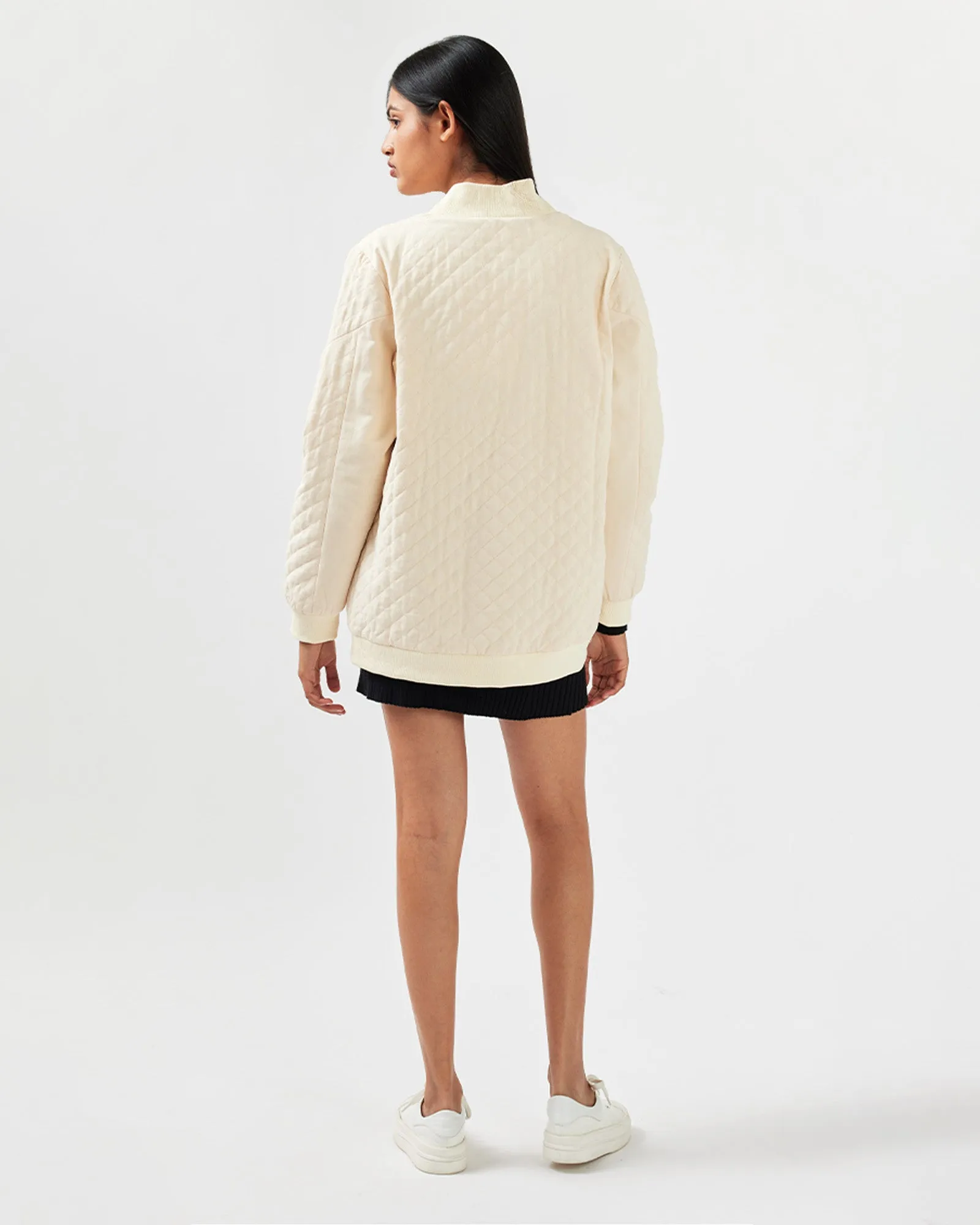 Over It Steppbomber - Creme