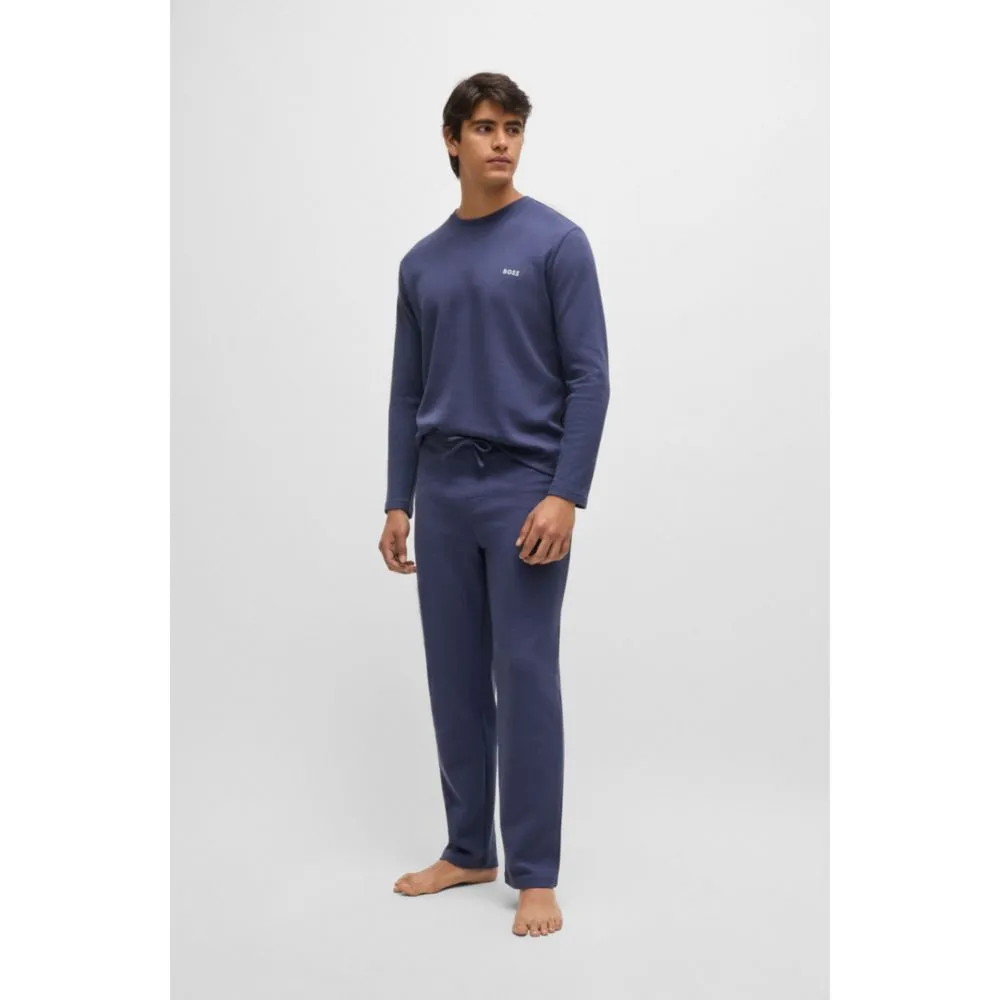Pyjamahosen mit besticktem Logo