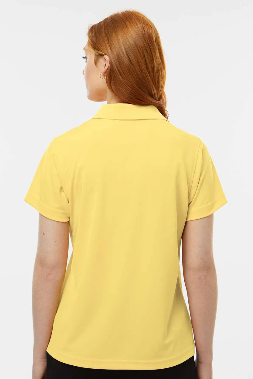 Paragon Damen Saratoga Performance Feuchtigkeitstransportierendes Mini-Mesh Kurzarm-Polohemd - Buttergelb