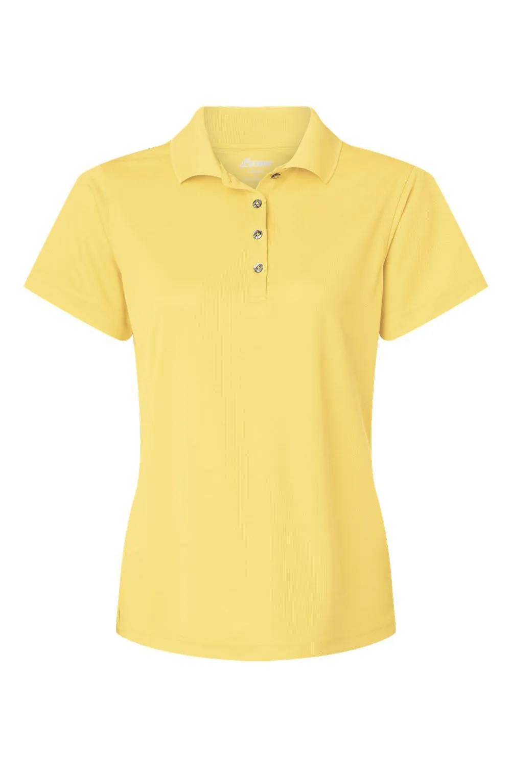 Paragon Damen Saratoga Performance Feuchtigkeitstransportierendes Mini-Mesh Kurzarm-Polohemd - Buttergelb