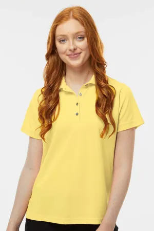 Paragon Damen Saratoga Performance Feuchtigkeitstransportierendes Mini-Mesh Kurzarm-Polohemd - Buttergelb