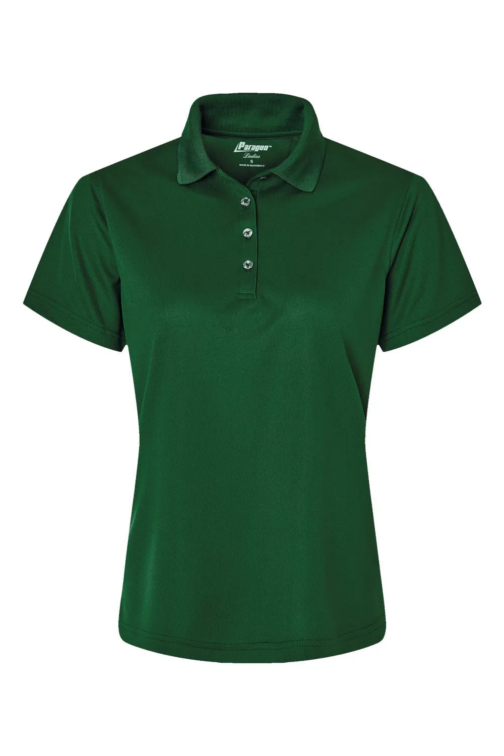 Paragon Damen Saratoga Performance Feuchtigkeitstransportierendes Mini-Mesh Kurzarm-Polohemd - Jägergrün