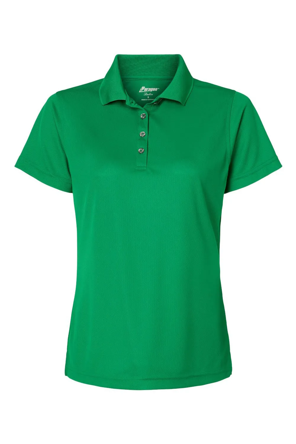 Paragon Damen Saratoga Performance Feuchtigkeitstransportierendes Mini-Mesh Kurzarm-Polohemd - Kelly Grün