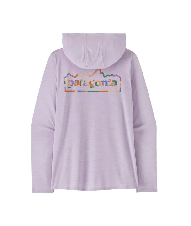 Patagonia Cap Cool Daily Graphic Kapuzen-Langarmshirt-Unity Fitz: Fingerhut Lila