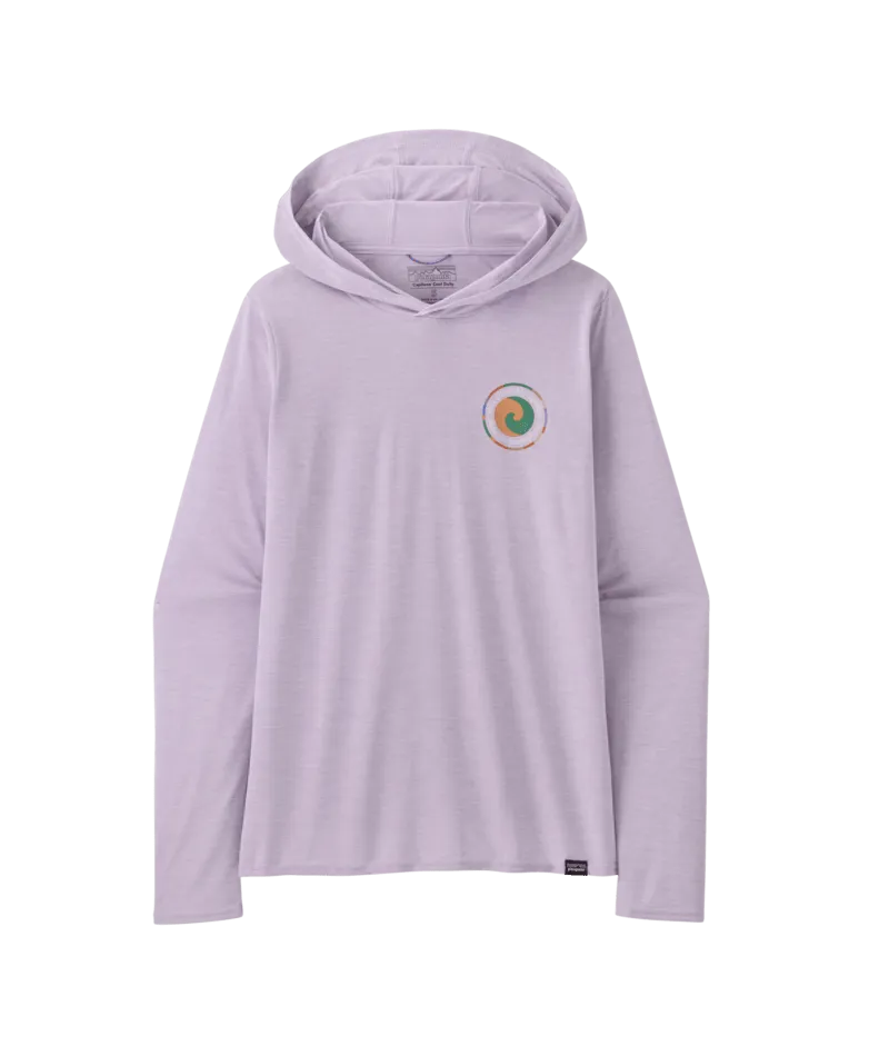 Patagonia Cap Cool Daily Graphic Kapuzen-Langarmshirt-Unity Fitz: Fingerhut Lila