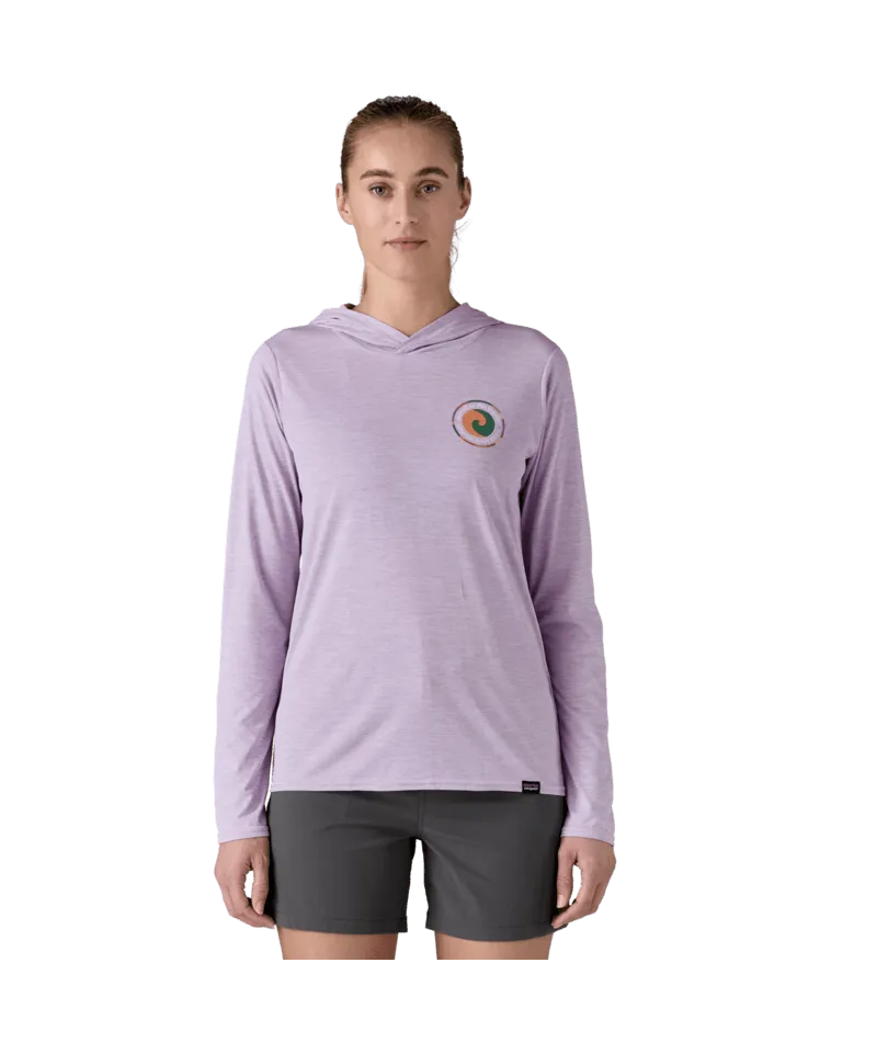 Patagonia Cap Cool Daily Graphic Kapuzen-Langarmshirt-Unity Fitz: Fingerhut Lila