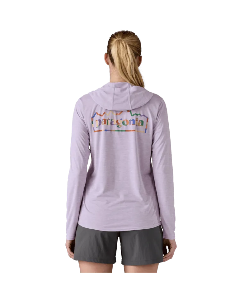 Patagonia Cap Cool Daily Graphic Kapuzen-Langarmshirt-Unity Fitz: Fingerhut Lila