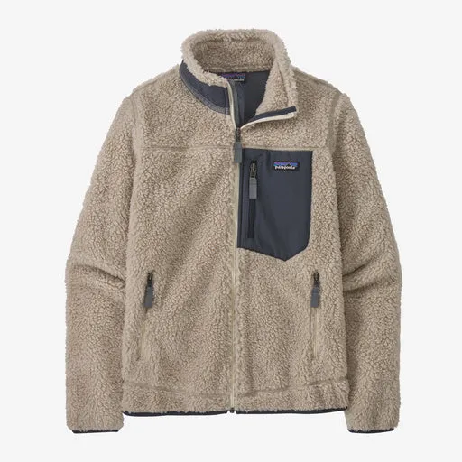 Patagonia Classic Retro-X Jacke-Natur mit Smolder Blau