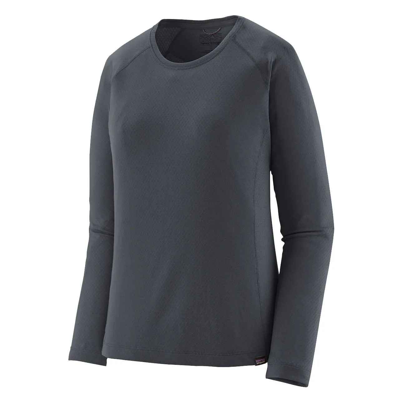 Patagonia Damen Cap Midweight Crew Smolder Blau