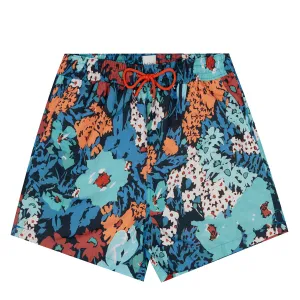 Paul Smith Badeshorts Tropische Blumen Türkis