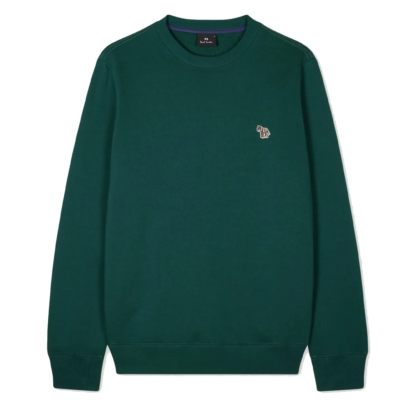 Paul Smith Zebra Logo Bio-Baumwolle Sweatshirt Dunkelgrün