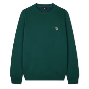 Paul Smith Zebra Logo Bio-Baumwolle Sweatshirt Dunkelgrün
