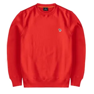 Paul Smith Zebra Logo Bio-Baumwolle Sweatshirt Rot