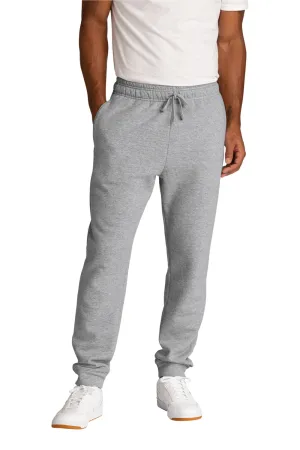 Port & Company Herren Core Fleece Joggerhose mit Taschen - Heather Grey