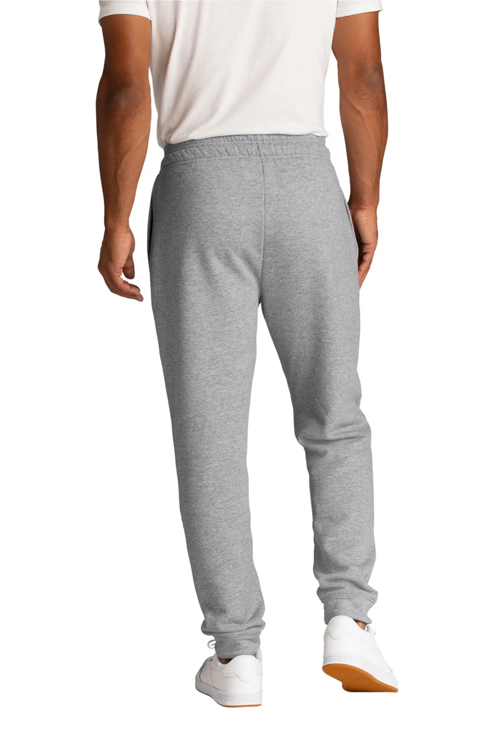 Port & Company Herren Core Fleece Joggerhose mit Taschen - Heather Grey