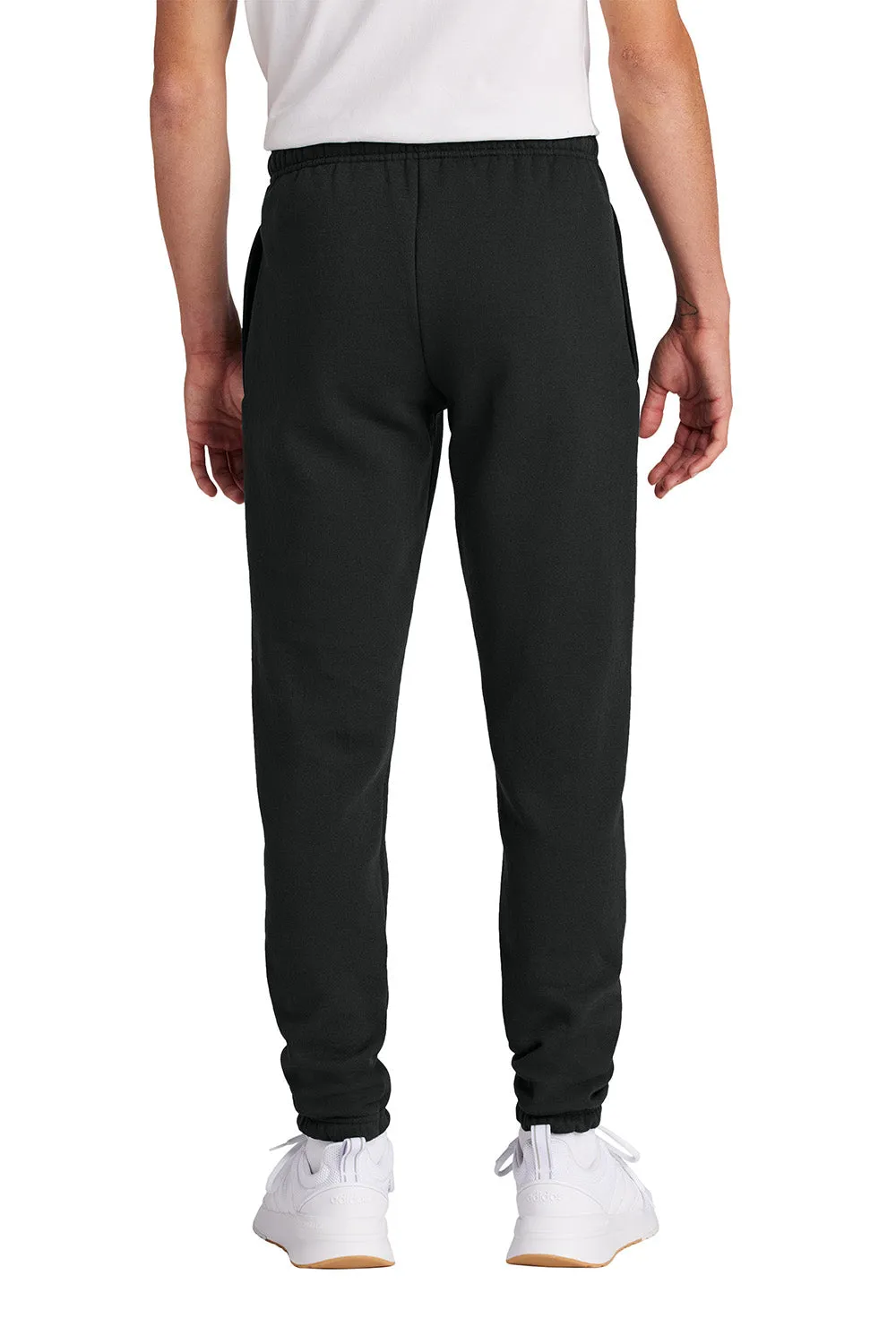 Port & Company Herren Core Fleece Sweathose mit Taschen - Tiefschwarz