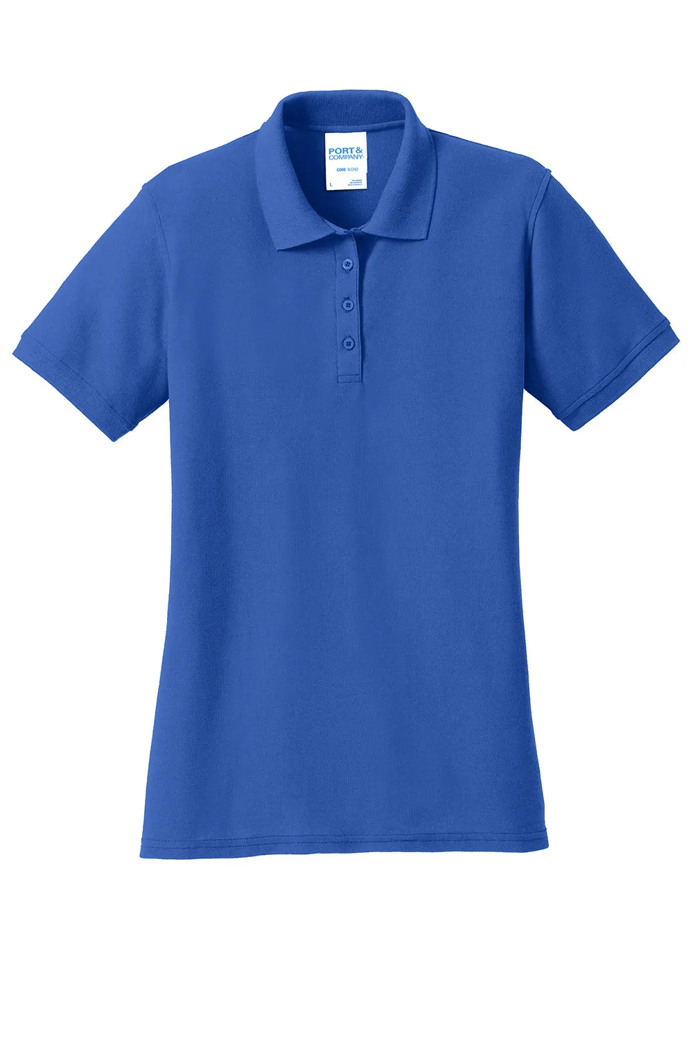 Port & Company Damen Core Fleckenresistentes Kurzarm-Polohemd - Königsblau