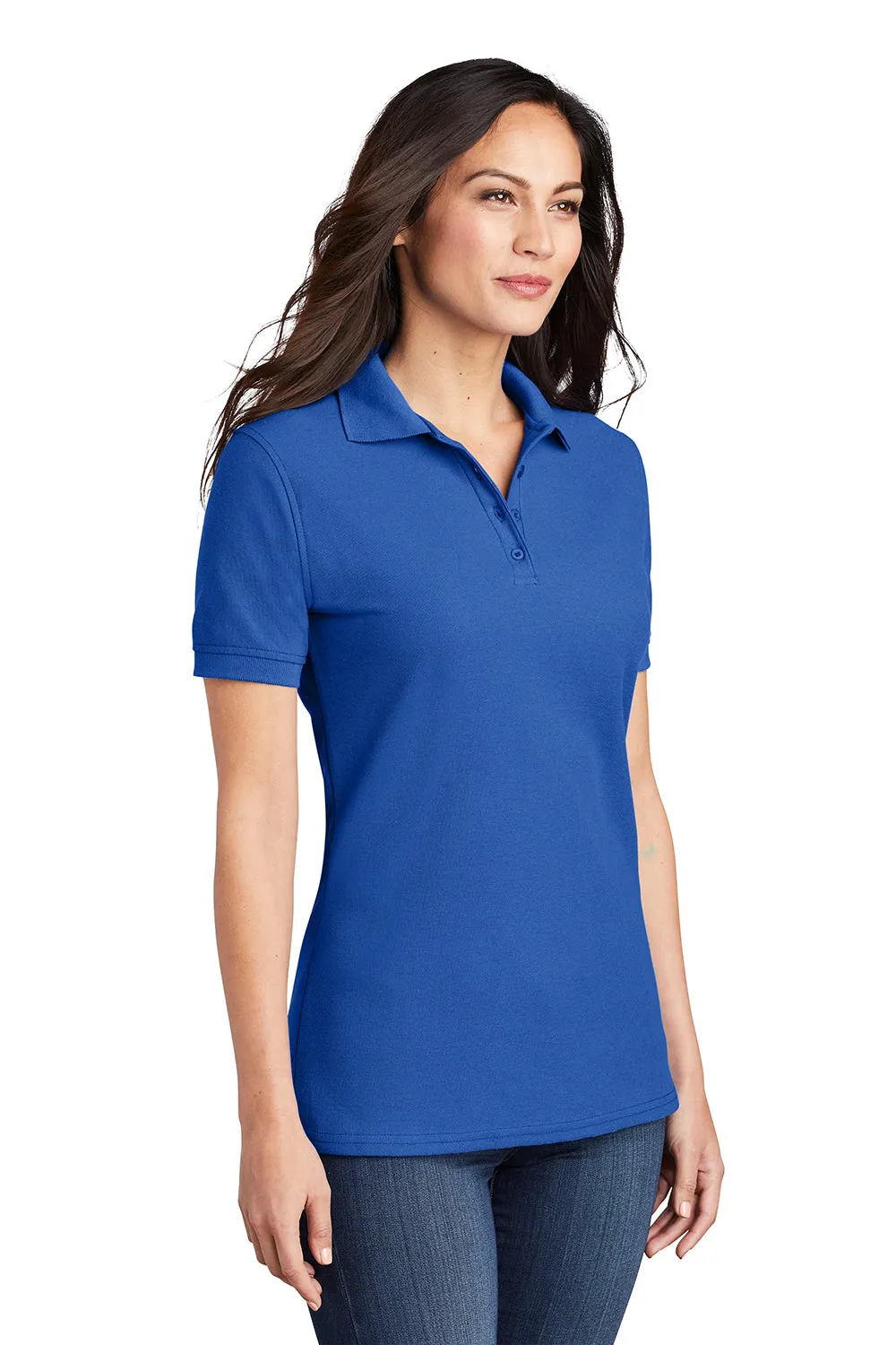 Port & Company Damen Core Fleckenresistentes Kurzarm-Polohemd - Königsblau